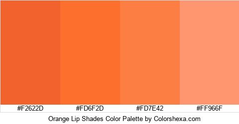 Orange Lip Shades Color Colors Logo