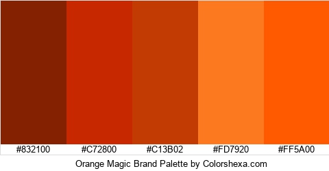 Orange Magic Brand Colors Logo