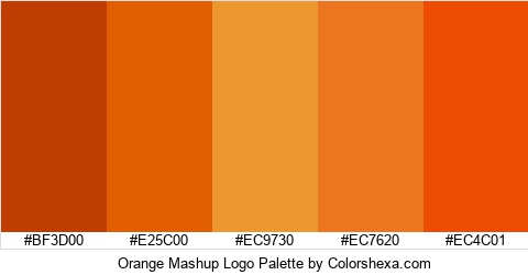 Orange Mashup Logo Colors Logo