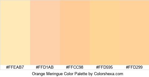Orange Meringue Color Colors Logo