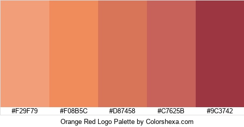 Orange Red Logo Colors Logo