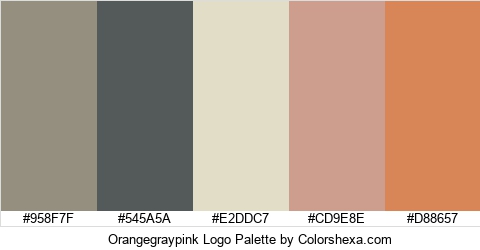 Orangegraypink Logo Colors Logo