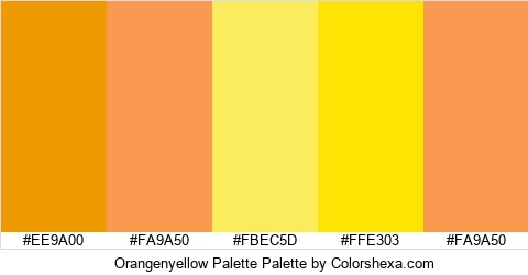 Orangenyellow Palette Colors Logo