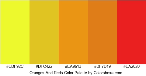 Oranges And Reds Color Colors Logo