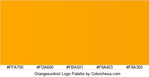 Orangesunkist Logo Colors Logo