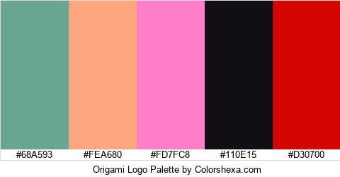 Origami Logo Colors Logo