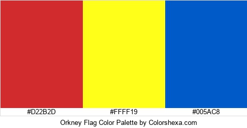 Orkney Flag Color Colors Logo