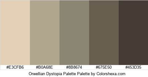 Orwellian Dystopia Palette Colors Logo