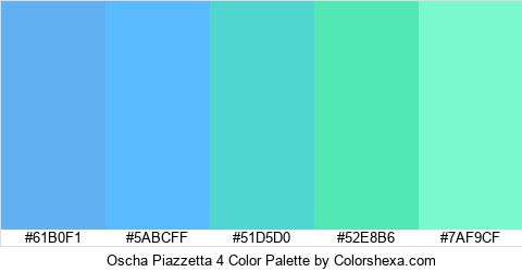 Oscha Piazzetta 4 Color Colors Logo
