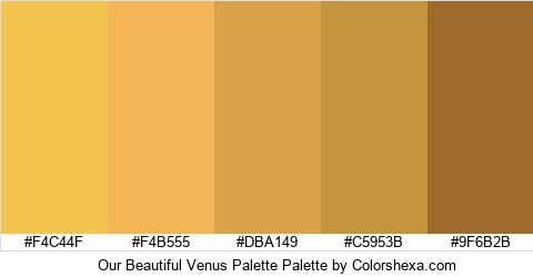 Our Beautiful Venus Palette Colors Logo