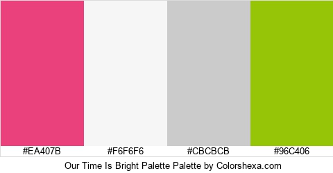 Our Time Is Bright Palette Colors Logo