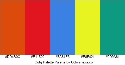 Outg Palette Colors Logo