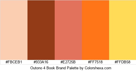 Outono 4 Book Brand Colors Logo