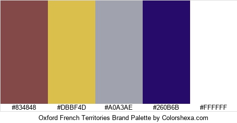 Oxford French Territories Brand Colors Logo
