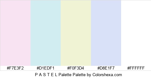 P A S T E L Palette Colors Logo