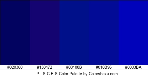 P I S C E S Color Colors Logo