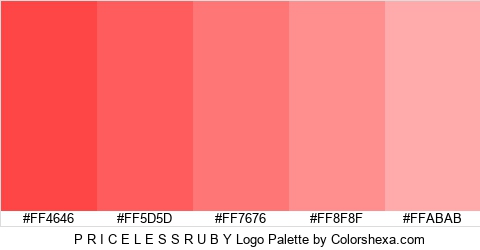 P R I C E L E S S R U B Y Logo Colors Logo