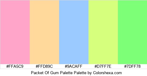 Packet Of Gum Palette Colors Logo