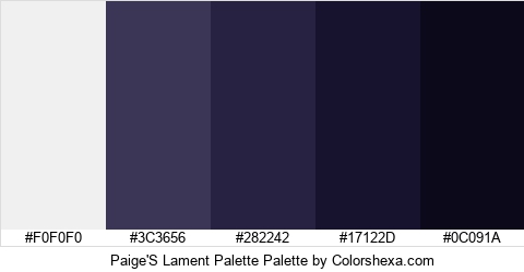 Paige'S Lament Palette Colors Logo