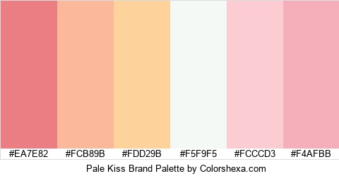 Pale Kiss Brand Colors Logo