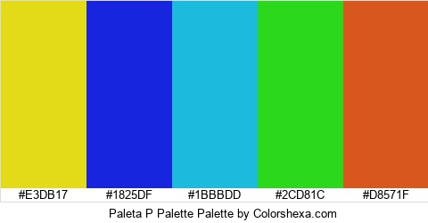 Paleta P Palette Colors Logo