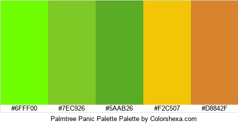 Palmtree Panic Palette Colors Logo