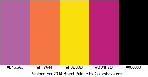 Pantone For 2014 Brand Colors Logo