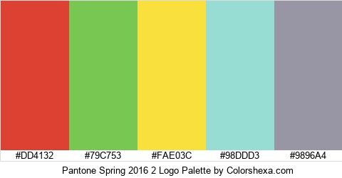 Pantone Spring 2016 2 Logo Colors Logo