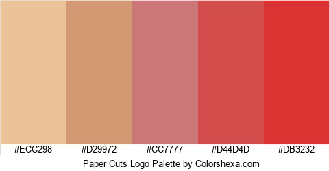 Paper Cuts Logo Colors Logo