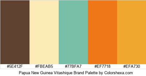 Papua New Guinea Vitashique Brand Colors Logo