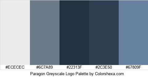 Paragon Greyscale Logo Colors Logo