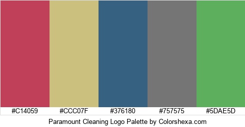 Paramount Cleaning Logo Colors Logo