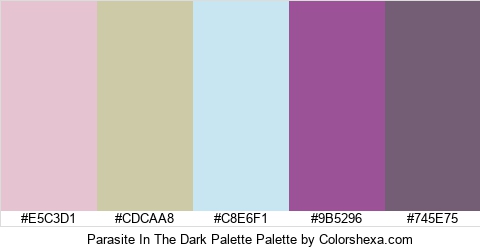 Parasite In The Dark Palette Colors Logo