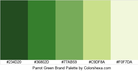 Parrot Green Brand Colors Logo