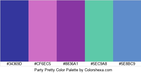 Party Pretty Color Colors Logo