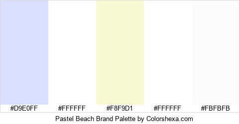 Pastel Beach Brand Colors Logo