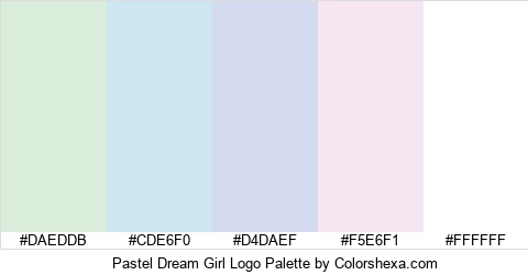 Pastel Dream Girl Logo Colors Logo