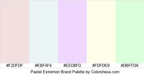 Pastel Extremist Brand Colors Logo