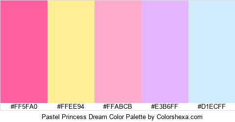 Pastel Princess Dream Color Colors Logo