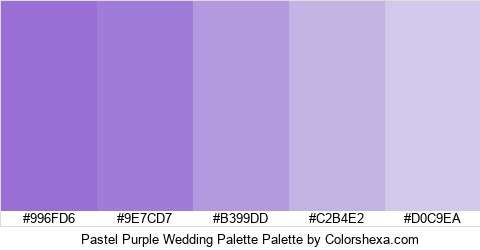 Pastel Purple Wedding Palette Colors Logo