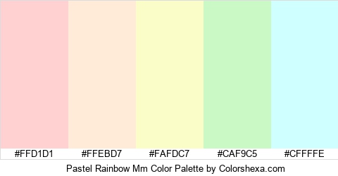 Pastel Rainbow Mm Color Colors Logo