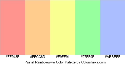 Pastel Rainbowwww Color Colors Logo