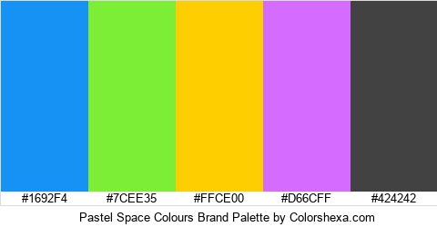 Pastel Space Colours Brand Colors Logo