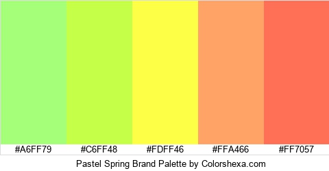 Pastel Spring Brand Colors Logo