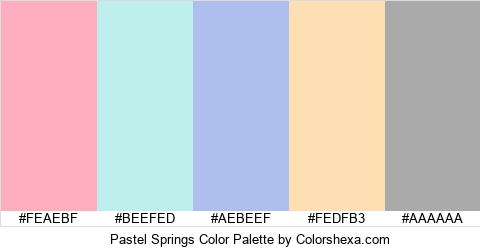 Pastel Springs Color Colors Logo