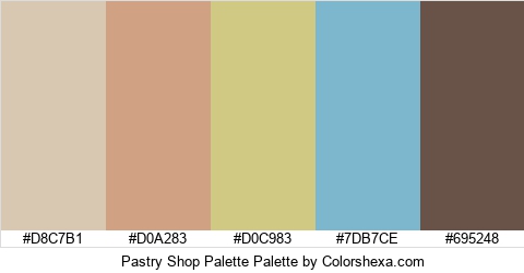 Pastry Shop Palette Colors Logo