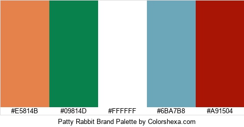 Patty Rabbit Brand Colors Logo