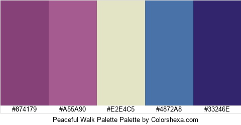 Peaceful Walk Palette Colors Logo