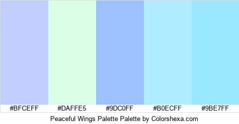 Peaceful Wings Palette Colors Logo