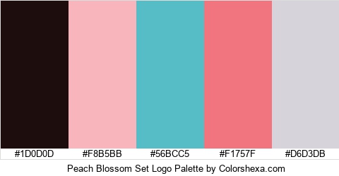 Peach Blossom Set Logo Colors Logo